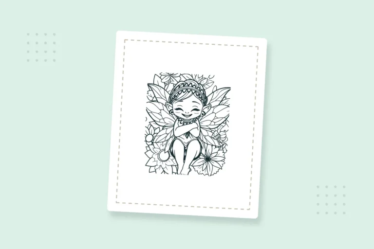Kawaii Fairy Coloring Pages: 20 Free Printable PDFs — printable coloring page preview