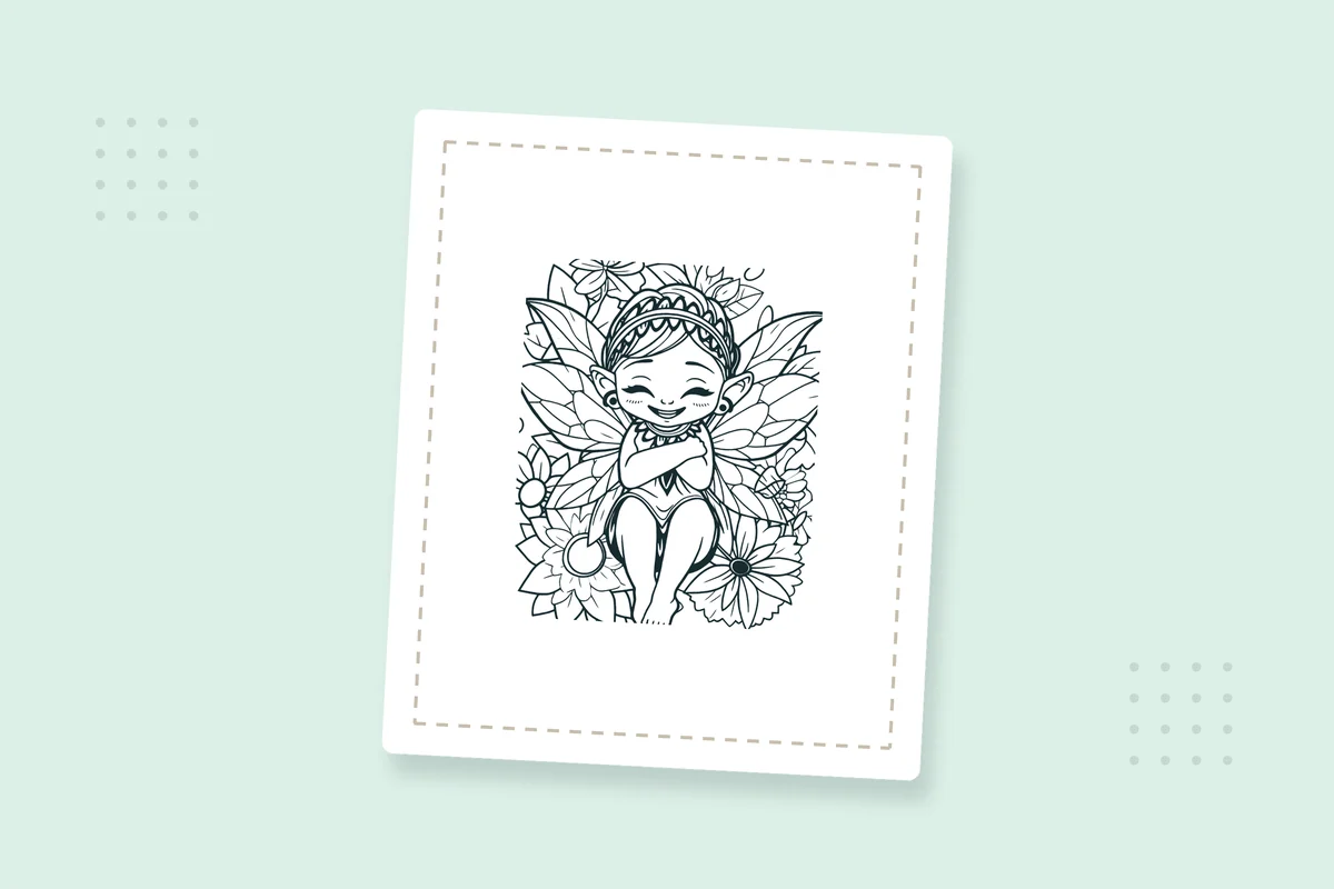 Kawaii Fairy Coloring Pages: 20 Free Printable PDFs — printable coloring page preview