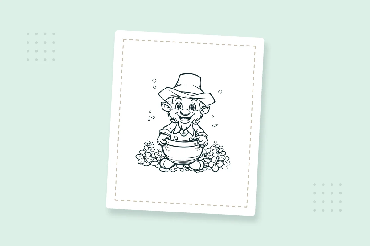 Leprechaun Coloring Pages: 15 Free Printable PDFs — printable coloring page preview