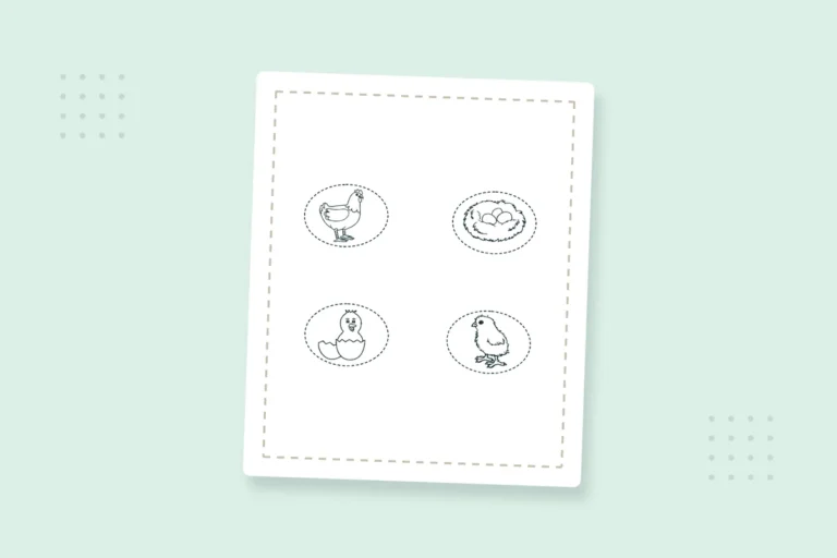 Life Cycle of a Chicken Coloring Pages: 8 Free PDFs — printable coloring page preview