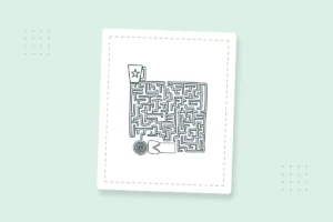 Christmas Maze Activity Pages: 10 Free Printable PDFs — printable coloring page preview