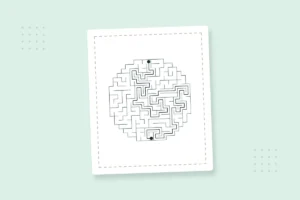 Circle Maze Activity Pages: 30 Free Printable PDFs — printable coloring page preview