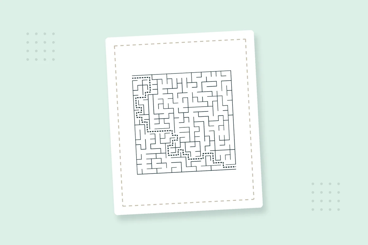 Square Maze Activity Pages Part 2: 30 Free Printable PDFs — printable coloring page preview