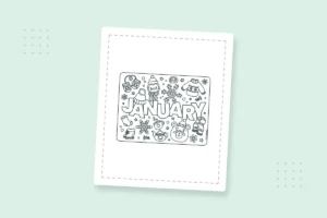Months of the Year Coloring Pages — printable coloring page preview