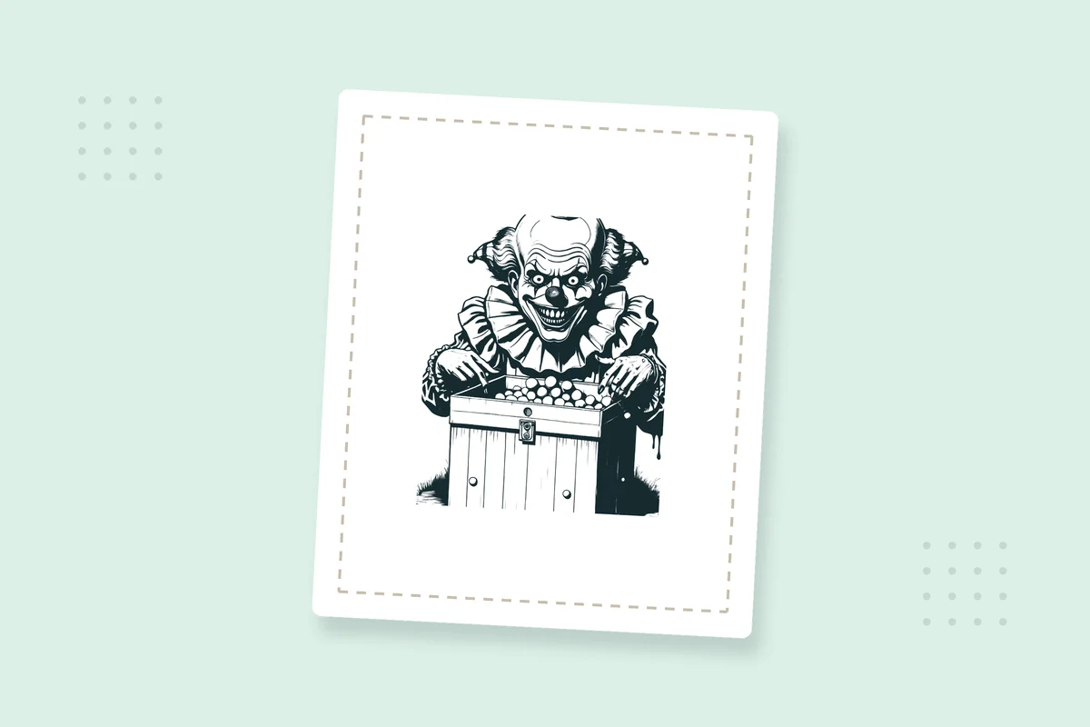 Scary Clown Coloring Pages: 20 Free Printable PDFs — printable coloring page preview