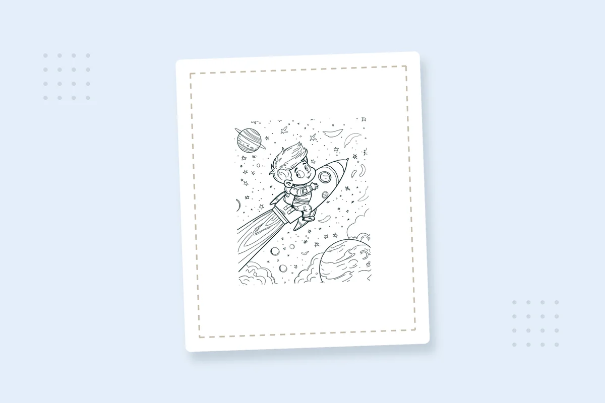 Space Coloring Pages: 24 Free Printable PDFs — printable coloring page preview
