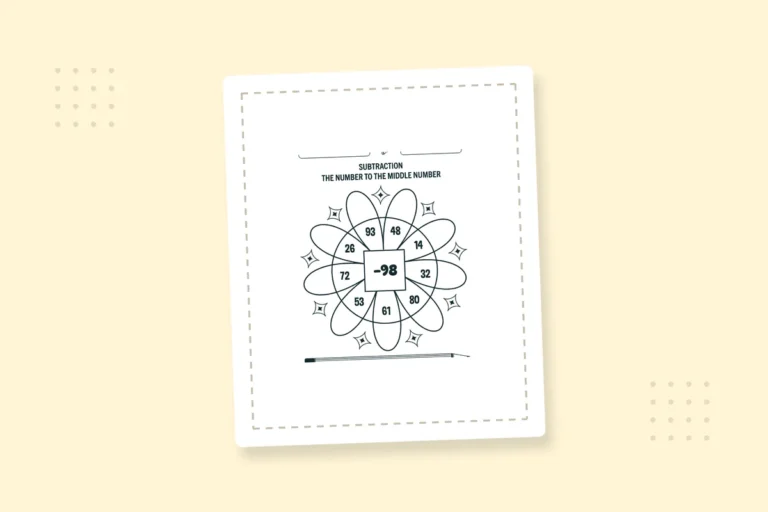Subtraction Coloring Pages: 30 Free Printable PDFs — printable coloring page preview