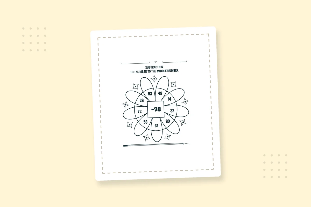 Subtraction Coloring Pages: 30 Free Printable PDFs — printable coloring page preview
