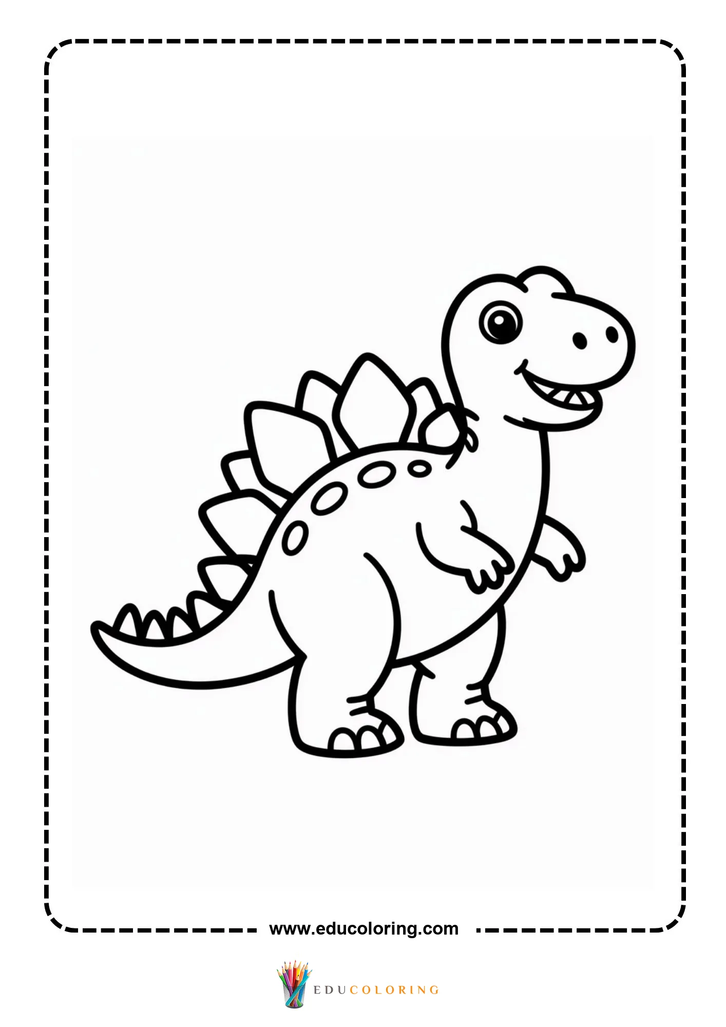 Stegosaurus wearing a chef hat
