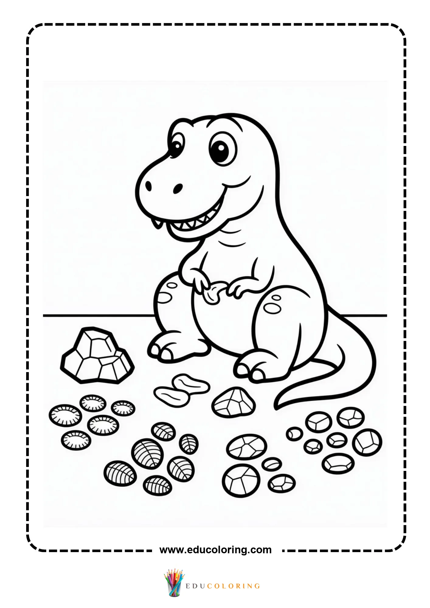 T-rex stomping through muddy ground