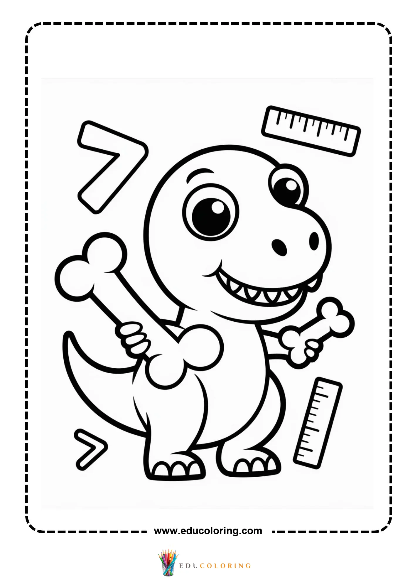 T-rex wearing a stylish hat