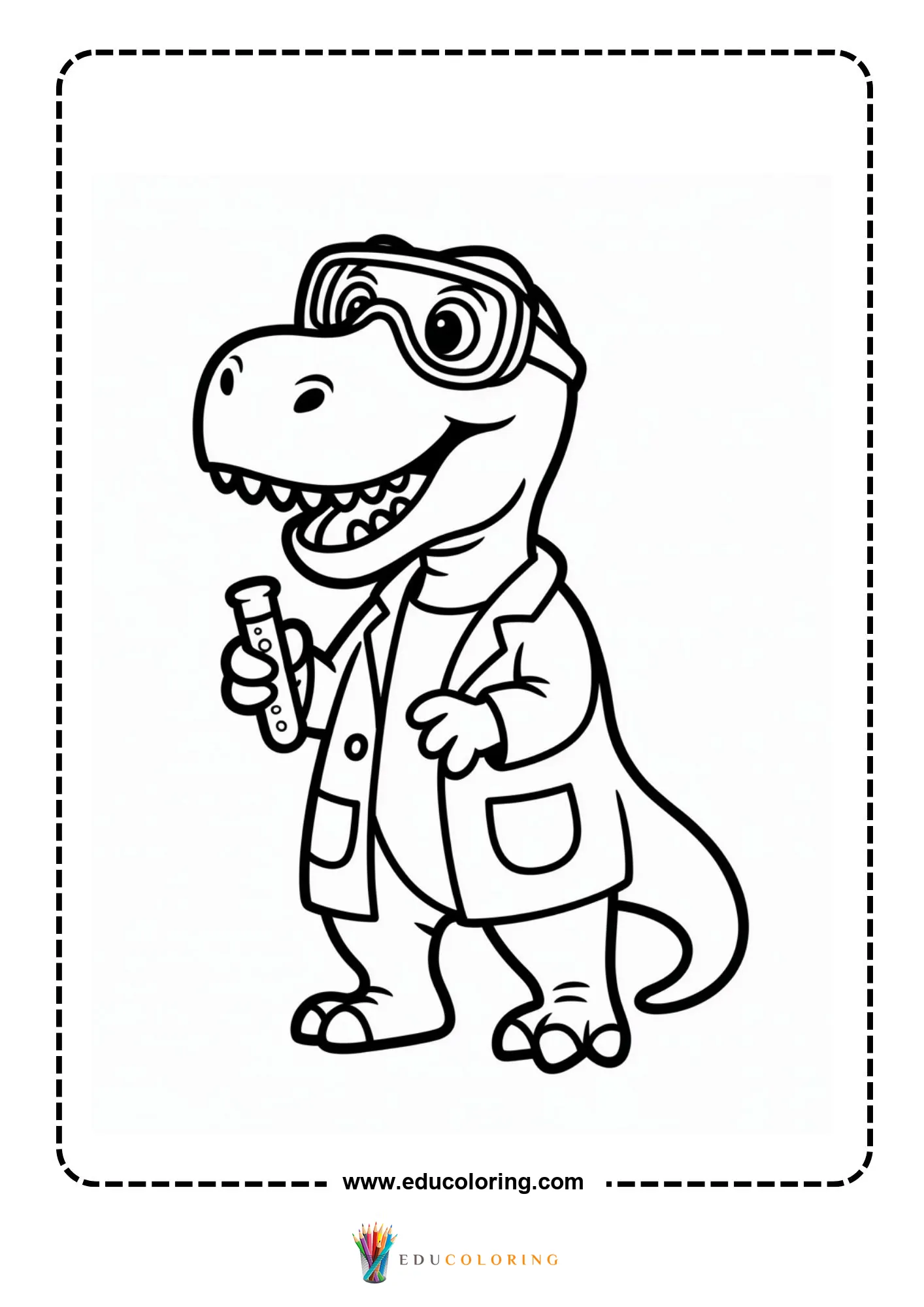 Two t-rex dinosaurs standing together