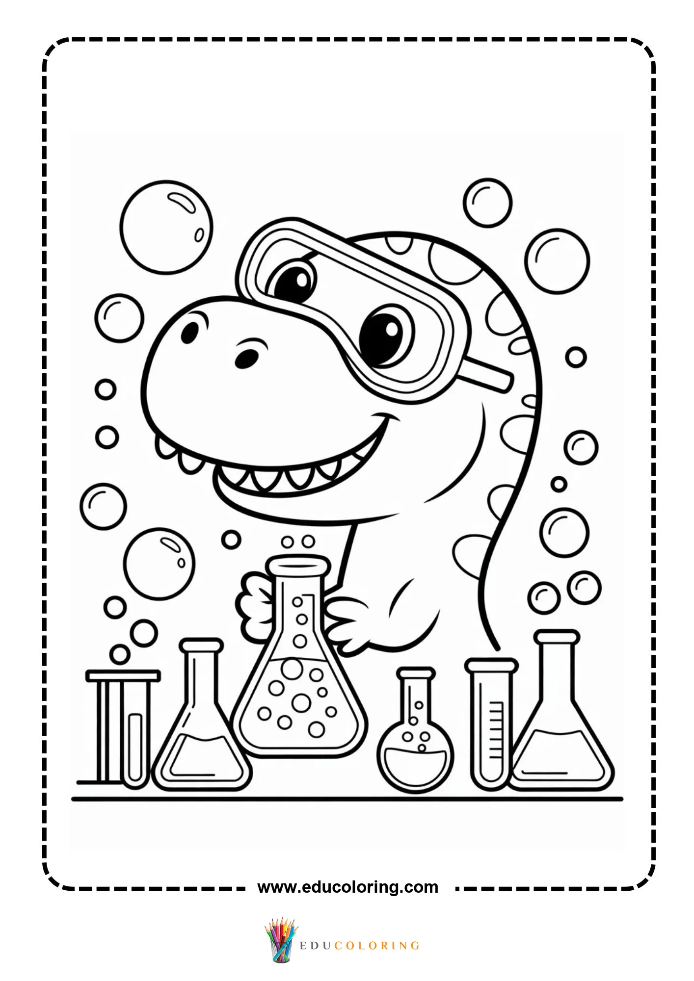 Simple t-rex dinosaur outline
