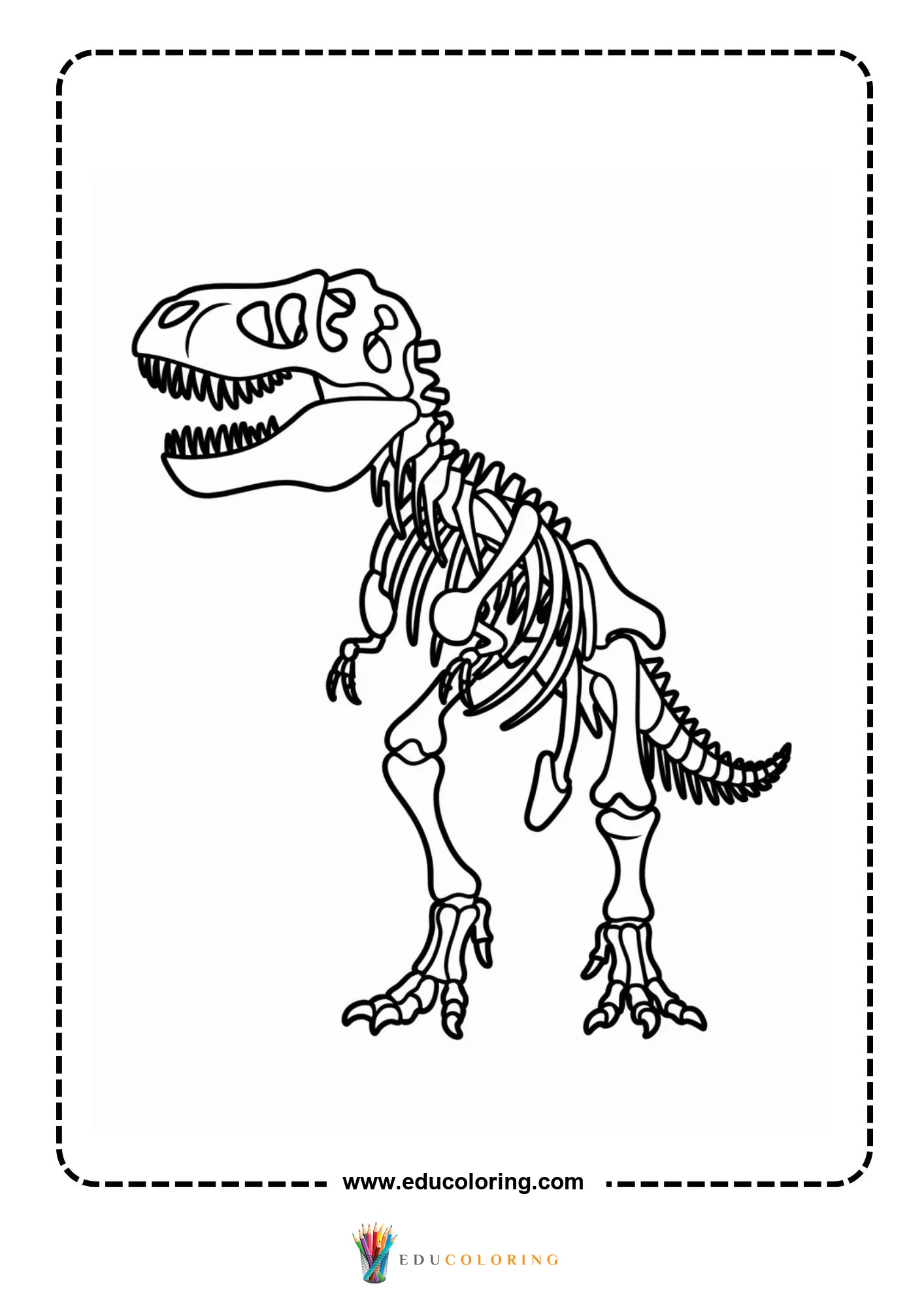 Small cute t-rex character