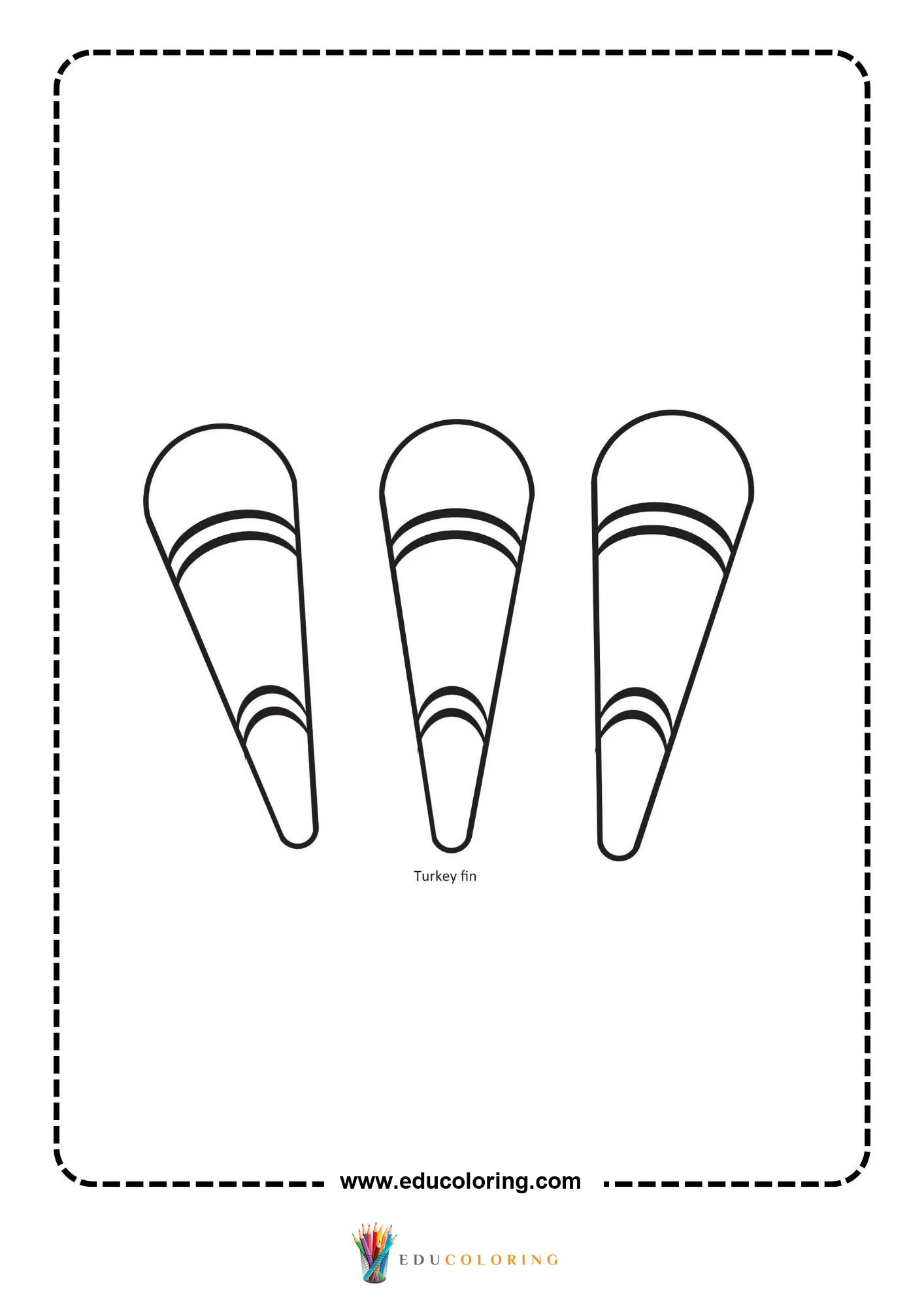 Turkey head cutout shapes