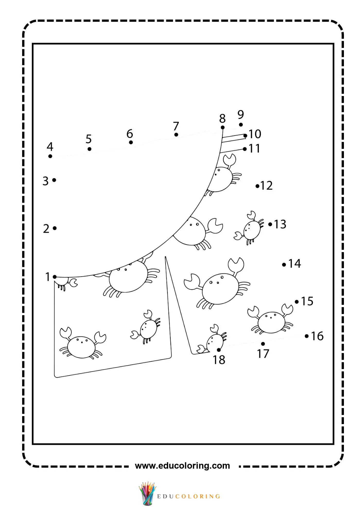 Dot-to-dot crossed popsicles in waffle cone