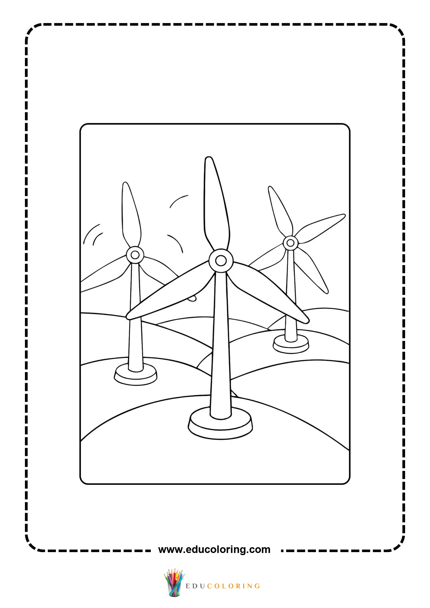 Greenhouse effects coloring page with heat arrows and globe